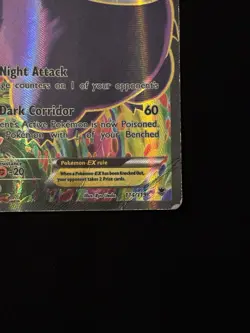 Pokemon Gengar EX Full Art Holo Card 114/119 XY-Phantom Forces (Damaged Holo) - Image 4