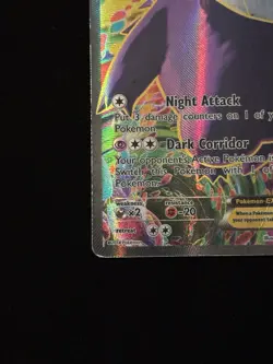 Pokemon Gengar EX Full Art Holo Card 114/119 XY-Phantom Forces (Damaged Holo) - Image 5