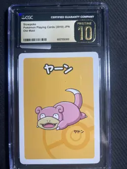 CGC 10 PRISTINE!! 2019 Pokemon Playing Cards Slowpoke Old Maid Japanese - Image 1