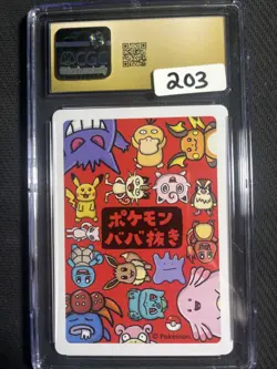 CGC 10 PRISTINE!! 2019 Pokemon Playing Cards Slowpoke Old Maid Japanese - Image 2