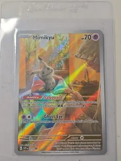 Mimikyu Paldean Fates Promo SVP EN 075 ETB Pokemon Card TCG 2024 - Image 1