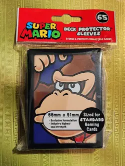 Donkey Kong Super Mario Bros 65 Ct.TCG ULTRA PRO DECK PROTECTOR CARD SLEEVES NES - Image 2