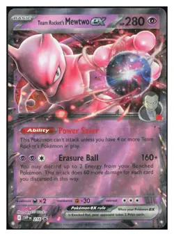Team Rocket's Mewtwo ex Holo Promo SV: Scarlet & Violet Promo Cards 216 NM M017 - Image 1