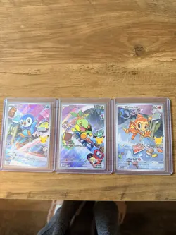 Pokemon TCG Holo Lot - Piplup, Turtwig, Chimchar - 3 Basic English Cards - Image 1
