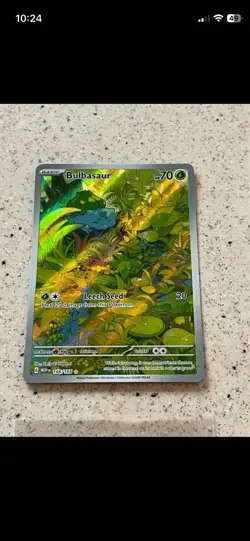 Bulbasaur 166/165 Sv: Scarlet & Violet 151 Holo Full Art Rare Pokemon Card - Image 1