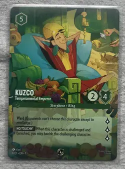 Kuzco - Temperamental Emperor Disney Lorcana Promo Card (DLPC) 8/C1 - Image 1
