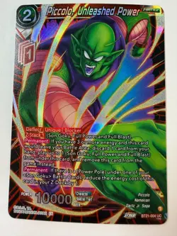Piccolo Unleashed Power BT21-004UC Bandai Dragon Ball Super Card Game TCG CCG - Image 1