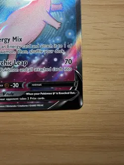 Mew v 250/264 SWSH08 Fusion Strike Full Art Holo Card Mint Condition - Image 5