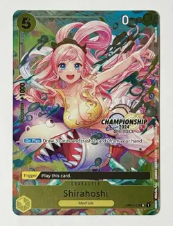 Shirahoshi 2024 Champion Ship Celebration Pack One Piece Promo Card OP03-116 - Image 1
