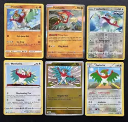 6x Hawlucha Pokemon Species Collection W/ Holos Yellow Border Pokemon Card Lot - Image 1