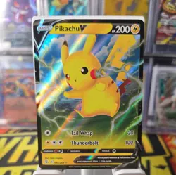 Pikachu V 086/264 Fusion Strike Ultra Rare Holo Pokemon TCG Card - Image 1