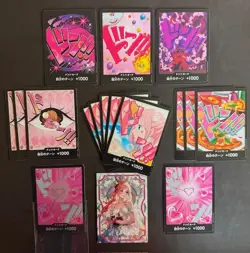 PINK SET / LOT -- 16 DON !! Card ONE PIECE TCG + 1 Wedding Rebecca CCG!!! - Image 1