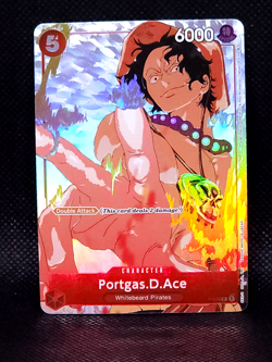 One Piece Card Game Portgas.D.Ace P-028 Promo Near Mint - Image 1