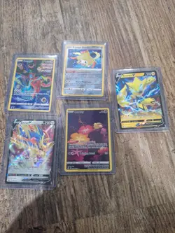 Pokemon Card Lot V Bundle Zacian Zeraora Radiant Jirachi Deoxys Comfey - Image 1