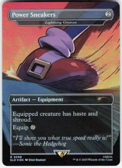 Power Sneakers - Lightning Greaves (Rainbow Foil) R Secret Lair 2099 NM - Image 1
