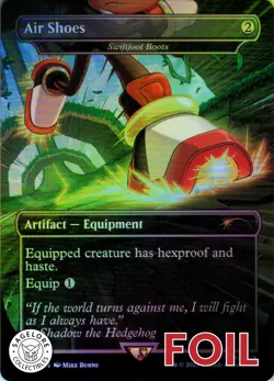 Air Shoes - Swiftfoot Boots - Foil - Secret Lair Sonic the Hedgehog - 2096 NM - Image 1