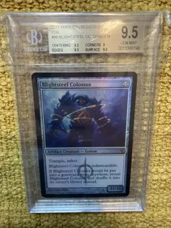 Blightsteel Colossus Mirrodin Besieged Foil BGS 9.5 - Image 1
