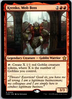 Krenko, Mob Boss English Foundations R 204 - Image 1