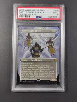 Battle Angels of Tyr (Borderless); PSA 9; Commander Legends: Battle for Baldu... - Image 1