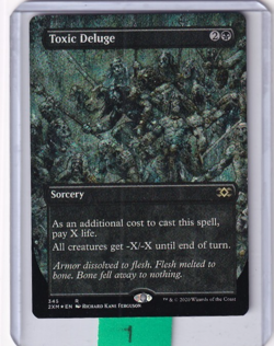 Toxic Deluge (Borderless) FOIL * Double Masters MTG Magic the Gathering - Image 1