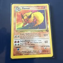 Flareon Pokemon Card TCG 3/64 HOLO Jungle 1999 WOTC - Image 1