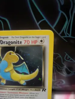 2000 Pokemon Team Rocket Holo Dark Dragonite #5/82 1st Edition - Image 3