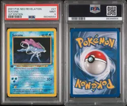 2001 Pokemon Neo Revelation - Suicune 1st Edition 27/64 PSA 9 - Image 3