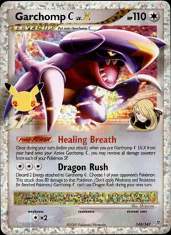 Garchomp C LV.X 145/147 Holo - Pokemon 25th Celebrations Collection - NM - Image 1