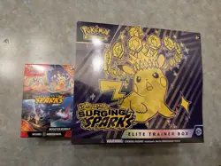 Pokemon TCG Scarlet & Violet Surging Sparks ETB & Booster Bundle Box English - Image 1