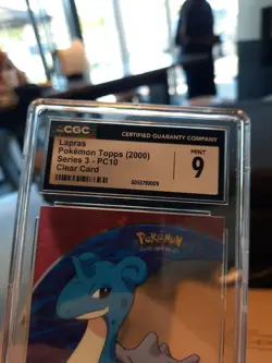 Lapras Topps 2000 Series 3 Cgc 9 Mint PC10 Clear Card Pokemon psa 131 Pokemon NM - Image 4