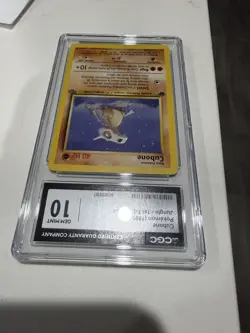 Pokemon TCG Cubone 1st Edition Jungle Pack Card 50/64 Vintage CGC 10 Gem Mint - Image 3