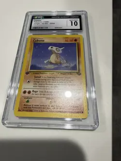 Pokemon TCG Cubone 1st Edition Jungle Pack Card 50/64 Vintage CGC 10 Gem Mint - Image 4
