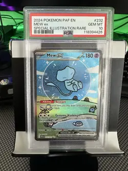 Mew ex Special Illustration #232 Rare Pokemon Card GEM MT 10 2024 - Image 1