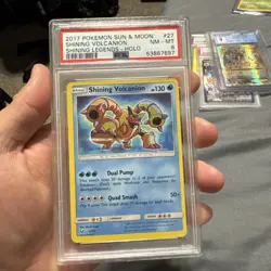 Pokemon TCG Shining Legends Shining Volcanion Holo Rare #27/73 2017 - Image 1