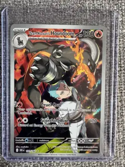 Team Rocket's Houndoom SV10: Destined Rivals 191/182 Illustration Rare Pokemon - Image 1