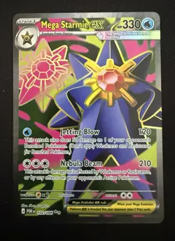 Pokemon Mega Starmie EX 102/088 Ultra Rare - Perfect Order NM - Image 1