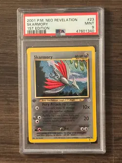 Pokemon Neo Revelation 1st Edition SKARMORY 23/64 PSA9 MINT # 47601340 - Image 1