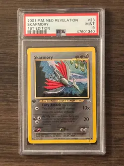 Pokemon Neo Revelation 1st Edition SKARMORY 23/64 PSA9 MINT # 47601340 - Image 2
