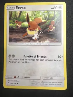 Eevee 105/156 Common Ultra Prism Pokemon 2018 - Image 1