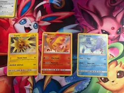 3x Legendary Birds Articuno Zapdos Moltres HOLO SET Pokemon LP SM145 SM144 SM143 - Image 1