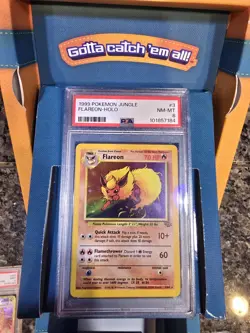Pokemon Flareon Jungle Holo Rare PSA 8 3/64 1999 Unlimited English - Image 1