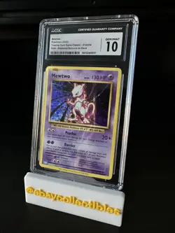 CGC 10 Mewtwo Holo 014/034 Pokemon Classic Deck 2023 GEM MINT - Image 1