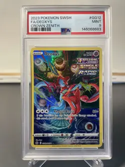 Pokemon Deoxys GG12/GG70 Crown Zenith Art Rare- PSA 9 - Image 1