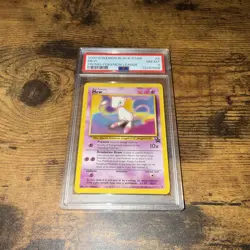 2000 POKEMON BLACK STAR PROMO-POKEMON LEAGUE MEW #8 - PSA 8 NM-MT! WOTC! - Image 1