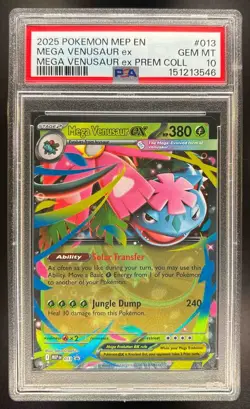 Mega Venusaur ex 2025 Pokemon MEP Black Star Promos #013 PSA 10 - Image 1