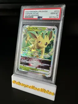 2022 PSA 10 Leafeon Vstar 012/172 Vstar Universe Japanese Pokemon JPN SWSH - Image 1