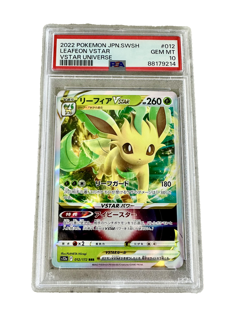 2022 PSA 10 Leafeon Vstar 012/172 Vstar Universe Japanese Pokemon JPN SWSH - Image 2