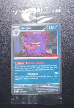 Pokemon Gengar GameStop Promo Holo 🌀 SWIRL – PSA 10 Contender – Well Centered - Image 1