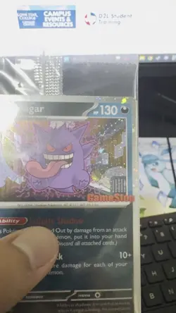 Pokemon Gengar GameStop Promo Holo 🌀 SWIRL – PSA 10 Contender – Well Centered - Image 2