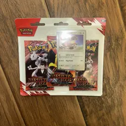 Pokemon TCG Destined Rivals 3- Pack Hanger w/ Kangaskhan - Image 2
